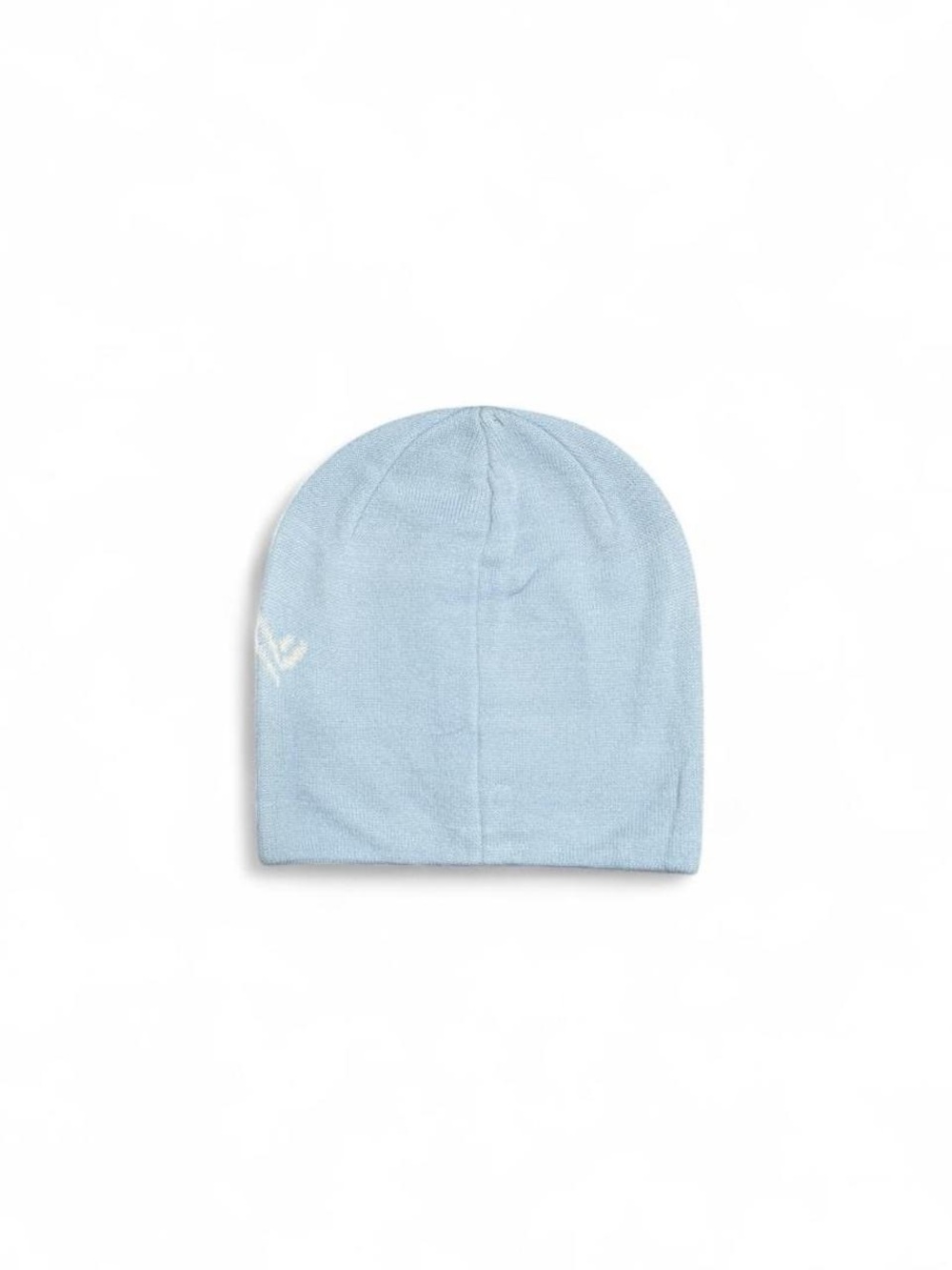 light blue and white arc bird head toque beanie - Picture 2 of 3